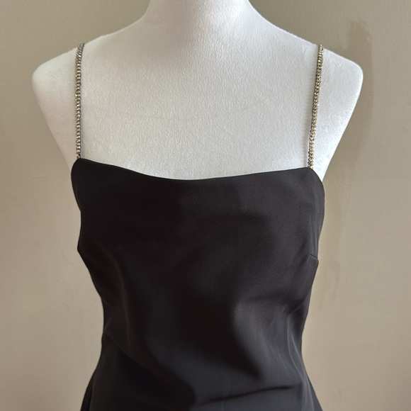 NBD Revolve Renata Rhinestone Straps Backless Mini Black Party Dress Size M - Picture 5 of 13